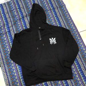 Amiri SS22 Logo Print Cotton hoodie Size L
